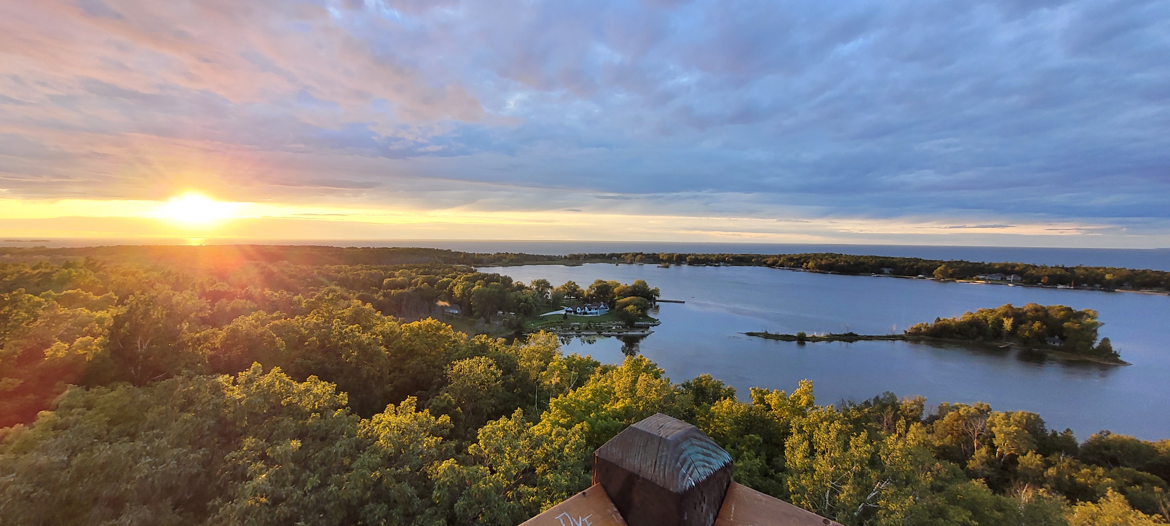 Picture taken while stopped at a landmark